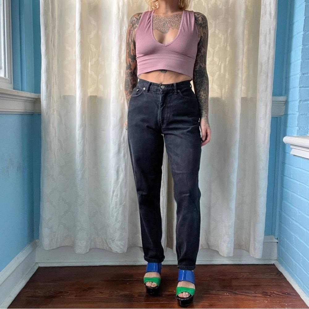 arizona vintage patched jeans high waist size 5